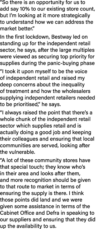  So there is an opportunity for us to add say 10% to our existing store count, but I m looking at it more strategical   