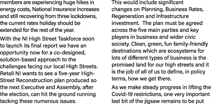 members are experiencing huge hikes in energy costs, National Insurance increases and still recovering from three loc   