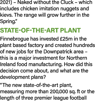 2021)   Naked without the Cluck   which includes chicken imitation nuggets and kievs  The range will grow further in    