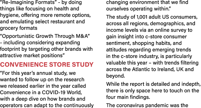  Re-Imagining Formats  - by doing things like focusing on health and hygiene, offering more remote options, and emula   