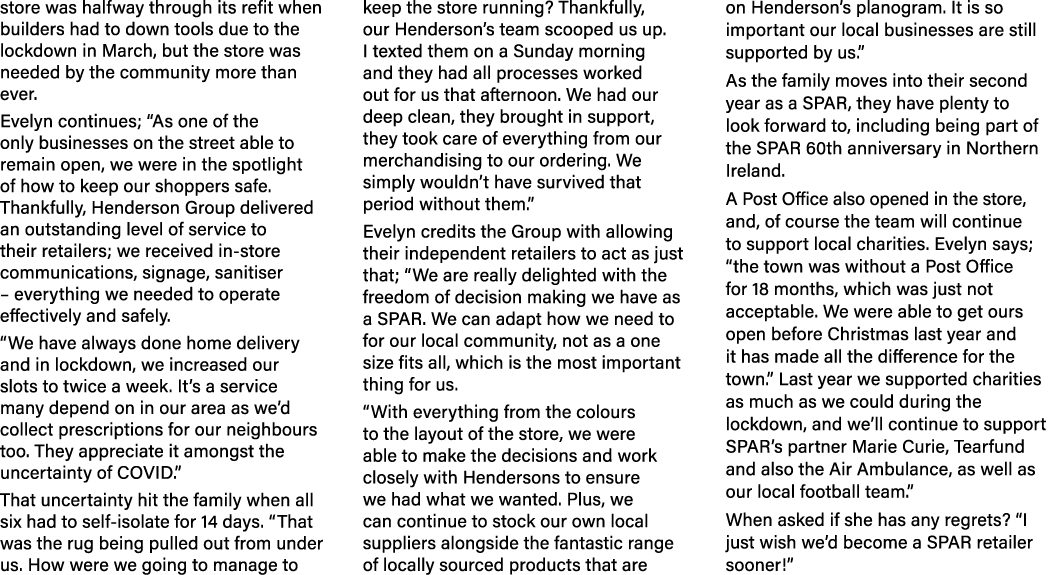 store was halfway through its refit when builders had to down tools due to the lockdown in March, but the store was n   