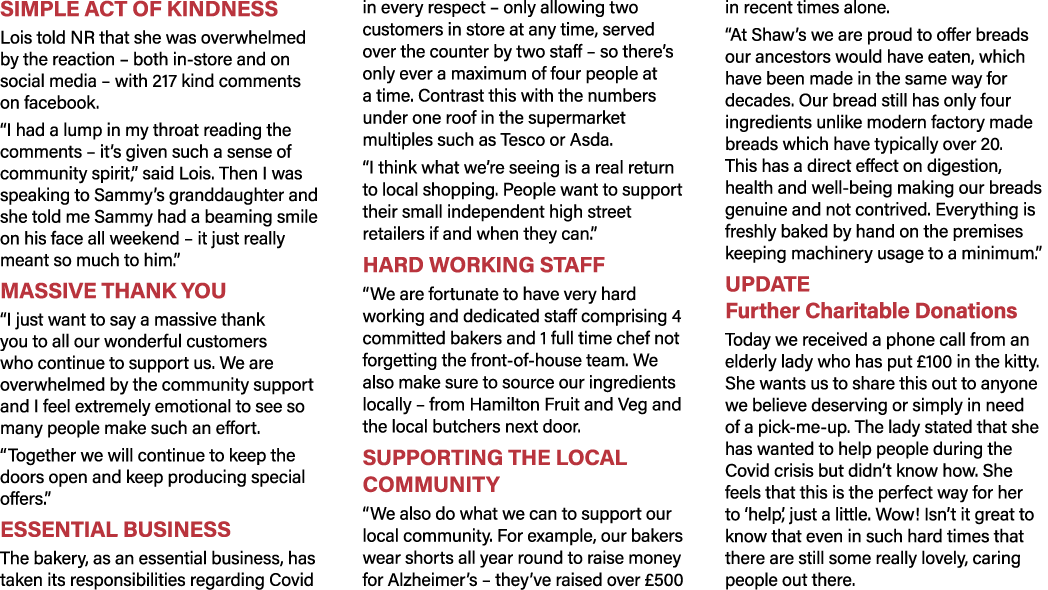 Simple act of kindness Lois told NR that she was overwhelmed by the reaction   both in-store and on social media   wi   