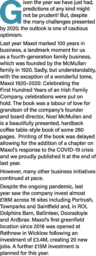 Given the year we have just had, predictions of any kind might not be prudent  But, despite the many challenges prese   