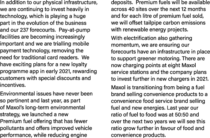 In addition to our physical infrastructure, we are continuing to invest heavily in technology, which is playing a hug   