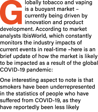 G lobally tobacco and vaping is a buoyant market   currently being driven by innovation and product development  Acco   