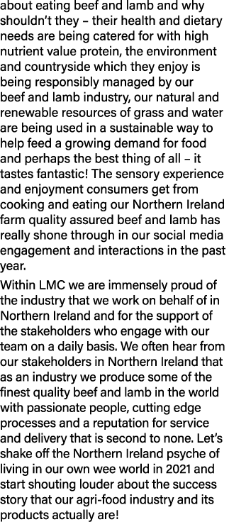 about eating beef and lamb and why shouldn t they   their health and dietary needs are being catered for with high nu   