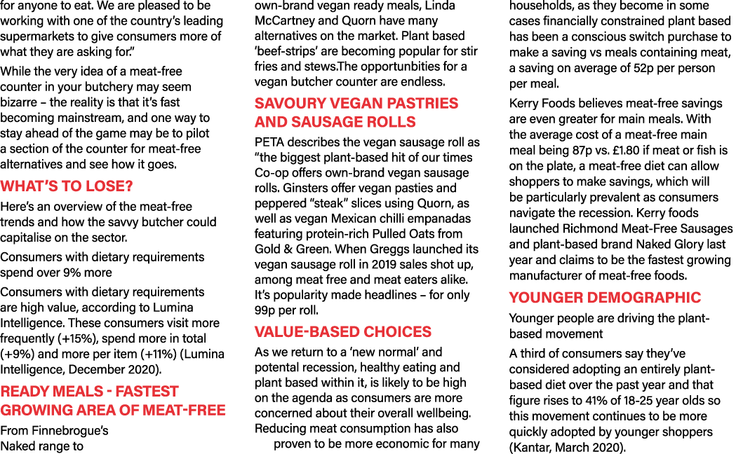 for anyone to eat  We are pleased to be working with one of the country s leading supermarkets to give consumers more   