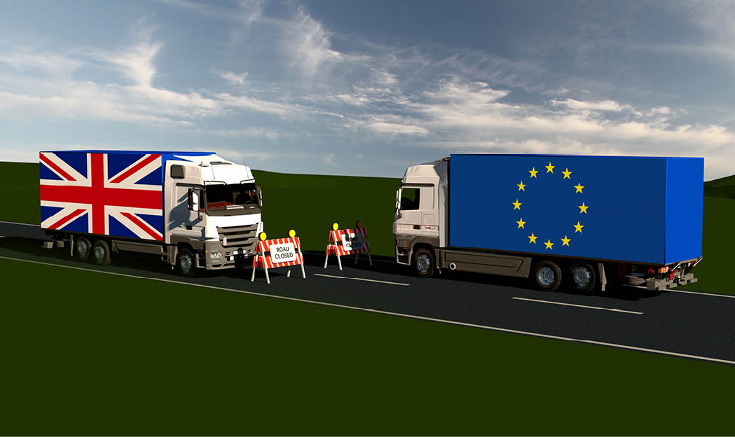 EU internal market according to Brexit   3D render
