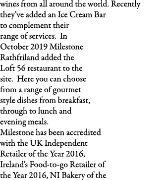 wines from all around the world  Recently they ve added an Ice Cream Bar to complement their range of services  In Oc   