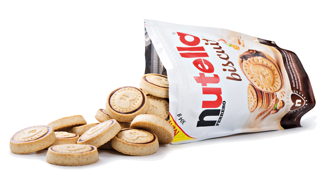 Rome, RM taly - March 28 2020: Nutella Biscuits Ferrero isolated on white background 