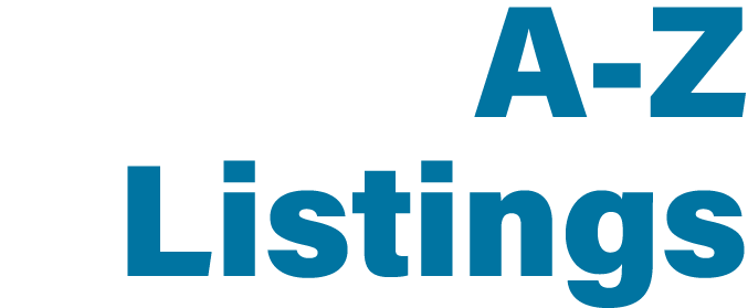 A-Z Listings
