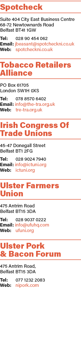 Spotcheck Suite 404 City East Business Centre 68-72 Newtownards Road Belfast BT41 1GW Tel: 028 90 454 062 Email: jbea   