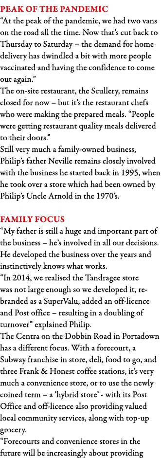 Peak of the Pandemic  At the peak of the pandemic, we had two vans on the road all the time  Now that s cut back to T   