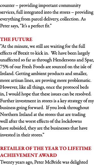 counter   providing important community services, full integrated into the stores   providing everything from parcel    