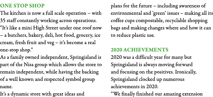 One stop shop The kitchen is now a full scale operation   with 35 staff constantly working across operations   It s l   