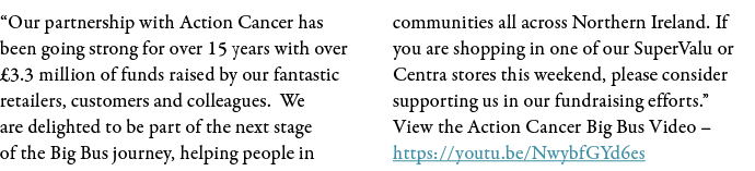  Our partnership with Action Cancer has been going strong for over 15 years with over  3 3 million of funds raised by   