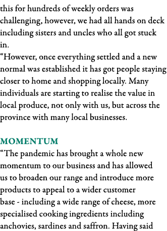 this for hundreds of weekly orders was challenging, however, we had all hands on deck including sisters and uncles wh   