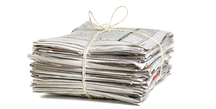 pile of newspapers