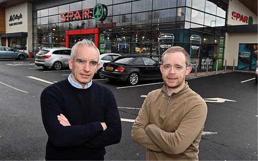 Tuesday 22nd November 2022 Jonathan and Terry McCullagh at McCullagh’s Classic store feature for NI Retailer of the Year at the Northern Ireland’s Neighbourhood Retailer at Omagh, Co. Tyrone. Pictures Oliver McVeigh