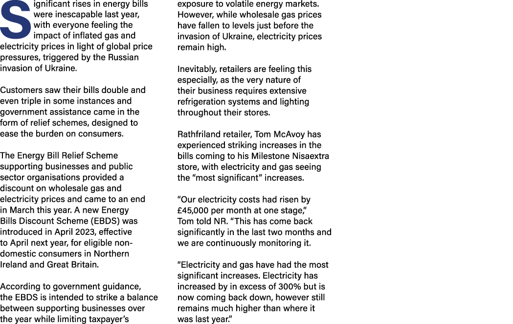 Significant rises in energy bills were inescapable last year, with everyone feeling the impact of inflated gas and el...