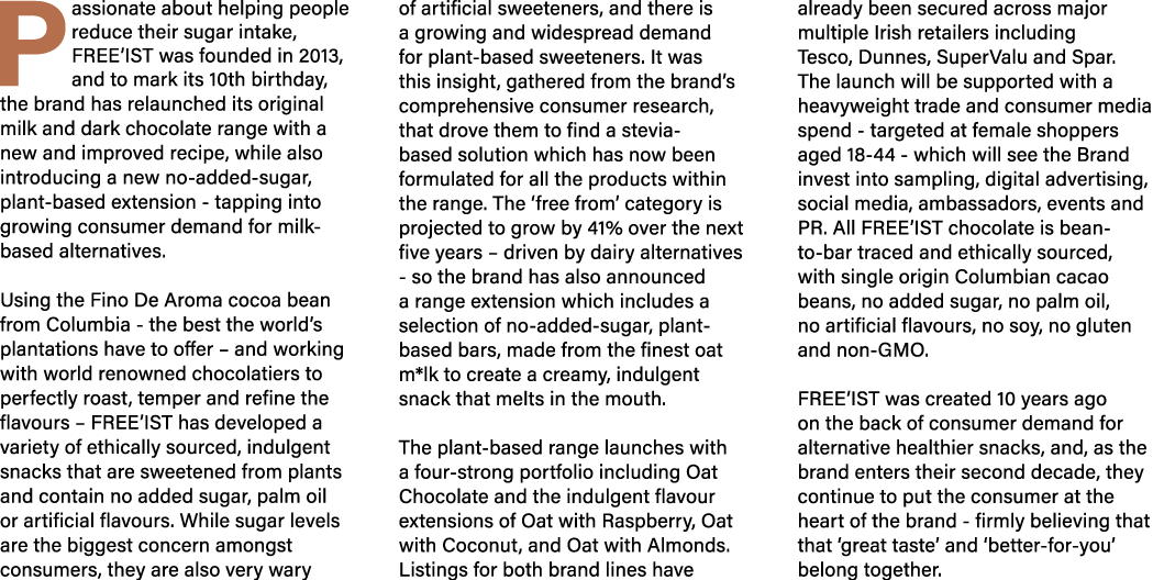 Passionate about helping people reduce their sugar intake, FREE’IST was founded in 2013, and to mark its 10th birthda...