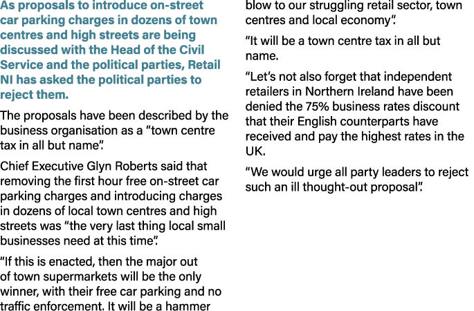As proposals to introduce on street car parking charges in dozens of town centres and high streets are being discusse...