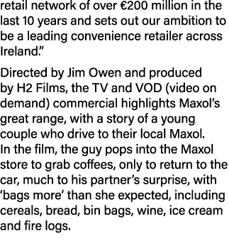 retail network of over €200 million in the last 10 years and sets out our ambition to be a leading convenience retail...