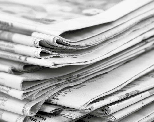 Pile of newspapers