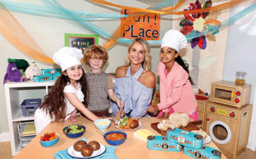 Vogue Williams pictured at the launch of the Heinz Meanz Mealz campaign in her role as partnership ambassador for Heinz and Barnardos. Heinz has teamed up with Barnardos to support their work with children and families across Ireland. For a second consecutive year, Heinz will make a donation to Barnardos Breakfast Clubs through every Heinz Meanz Mealz pack sold. The Heinz Meanz Mealz three packs are available from major retailers, including Tesco, Dunnes, SuperValu and Aldi stores nationwide. Pictures Brian McEvoy No Repro fee for one use