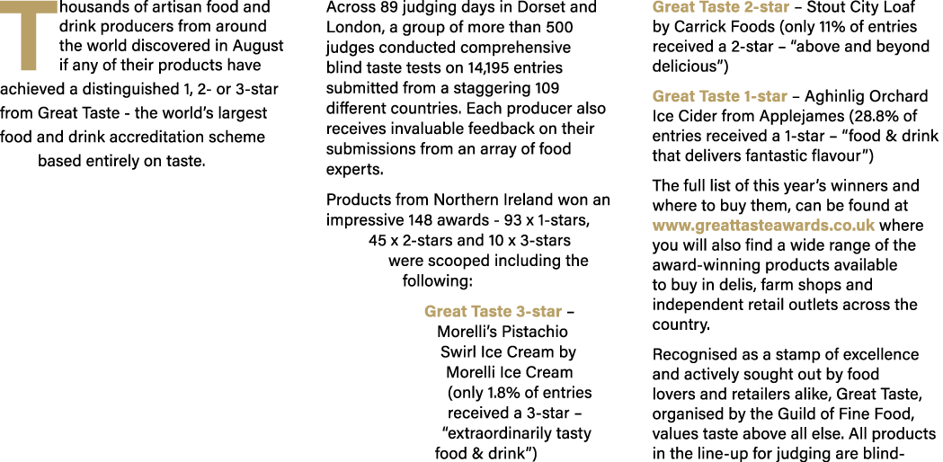 Thousands of artisan food and drink producers from around the world discovered in August if any of their products hav...