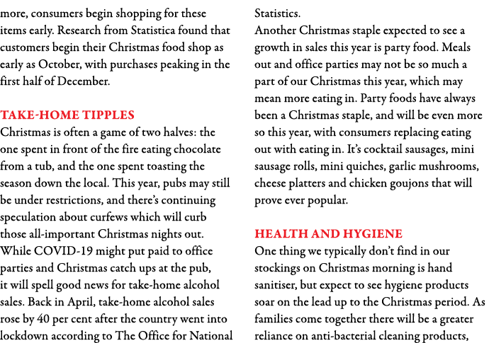 more, consumers begin shopping for these items early  Research from Statistica found that customers begin their Chris   