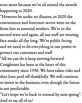 even more because we ve all missed the awards happening in 2020   However be under no illusion, in 2020 the convenien   