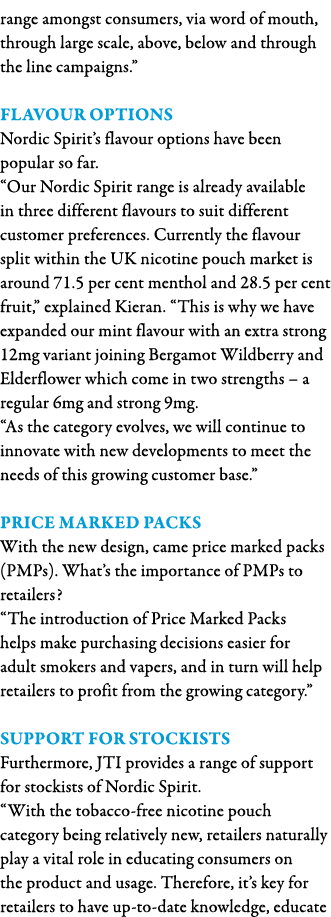 range amongst consumers, via word of mouth, through large scale, above, below and through the line campaigns   Flavou   