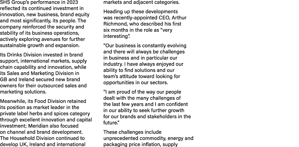 SHS Group’s performance in 2023 reflected its continued investment in innovation, new business, brand equity and most...
