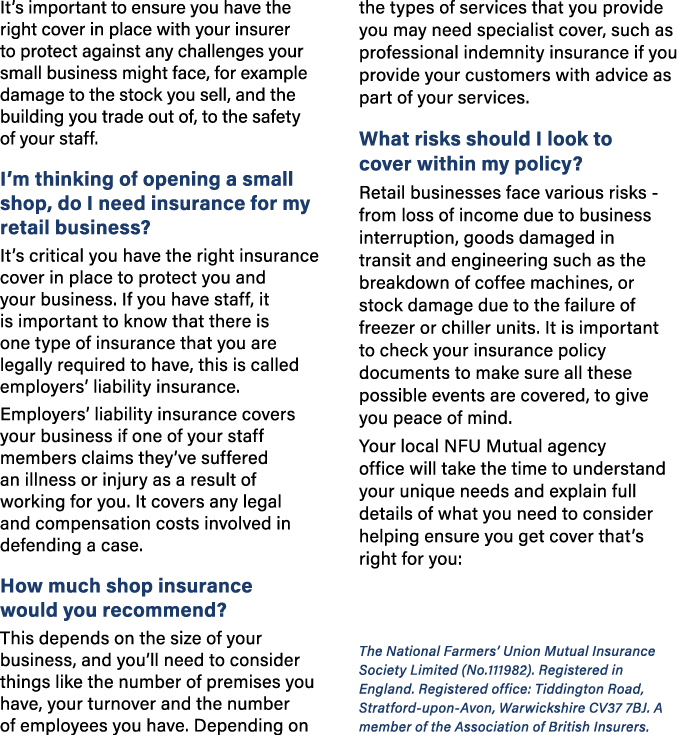 It’s important to ensure you have the right cover in place with your insurer to protect against any challenges your s...
