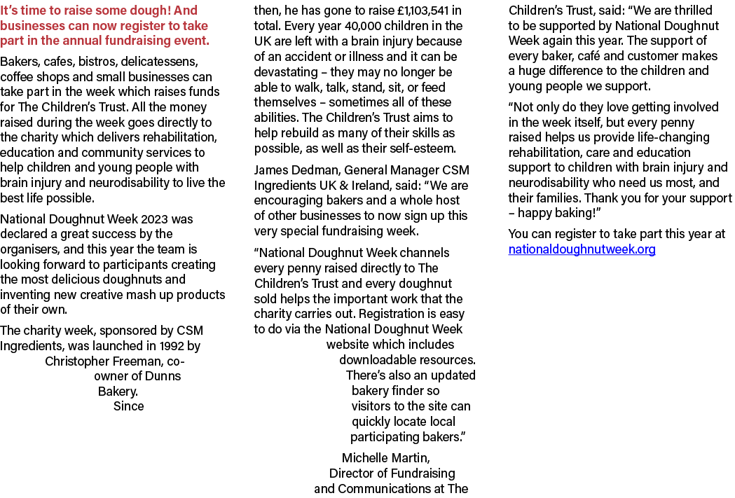 It’s time to raise some dough! And businesses can now register to take part in the annual fundraising event. Bakers, ...