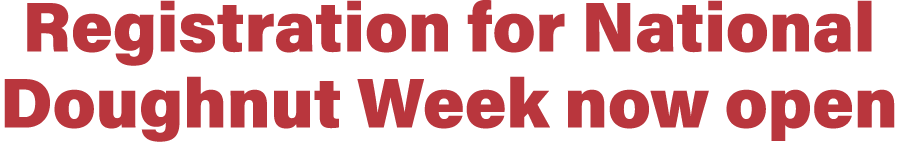 Registration for National Doughnut Week now open