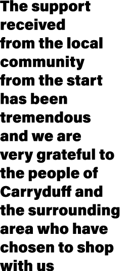 The support received from the local community from the start has been tremendous and we are very grateful to the peop...