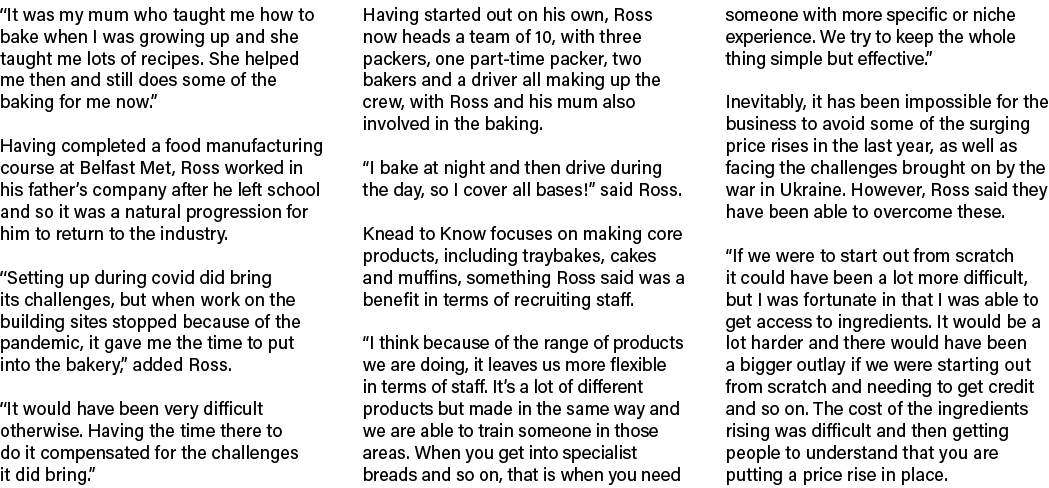 “It was my mum who taught me how to bake when I was growing up and she taught me lots of recipes. She helped me then ...
