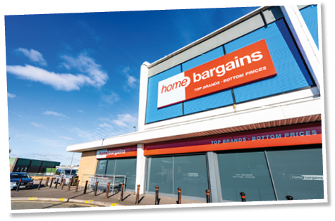 Longton, Stoke on Trent, Staffordshire - 2nd November 2018 - Home bargain store, shop on a quiet industrial park