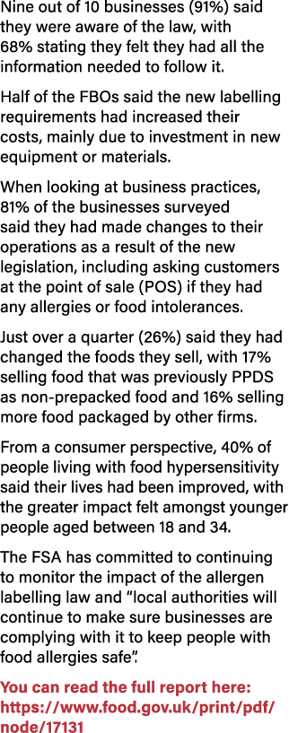 Nine out of 10 businesses (91%) said they were aware of the law, with 68% stating they felt they had all the informat...