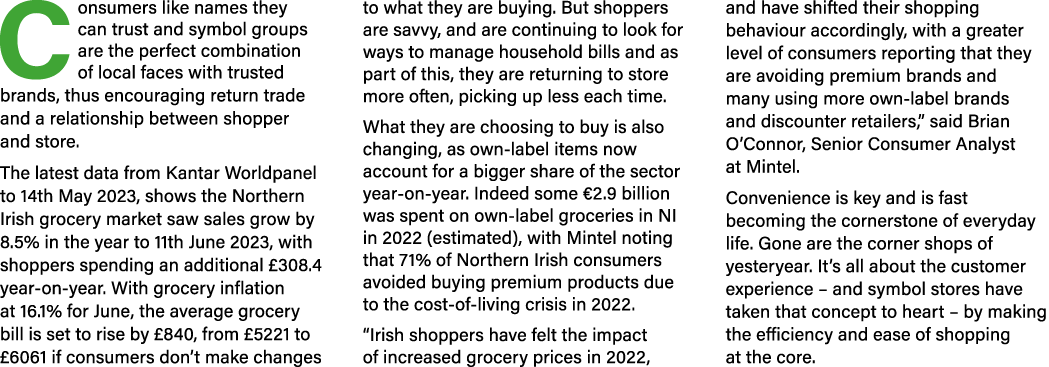 C onsumers like names they can trust and symbol groups are the perfect combination of local faces with trusted brands...