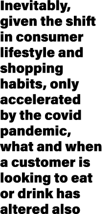 Inevitably, given the shift in consumer lifestyle and shopping habits, only accelerated by the covid pandemic, what a...