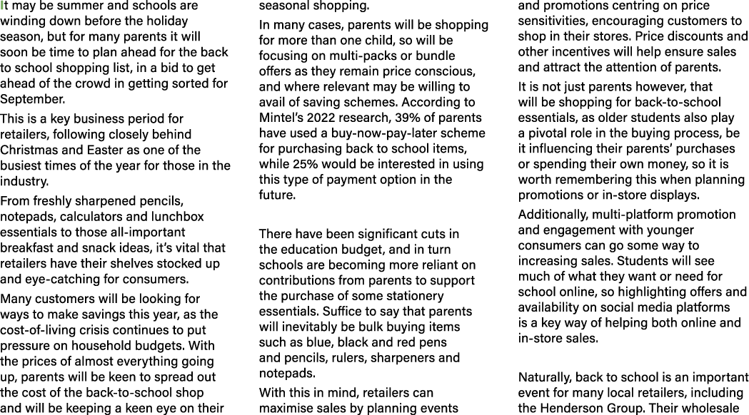 It may be summer and schools are winding down before the holiday season, but for many parents it will soon be time to...