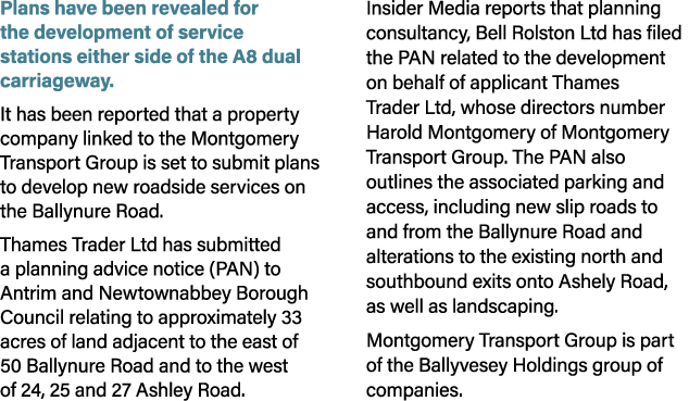Plans have been revealed for the development of service stations either side of the A8 dual carriageway. It has been ...