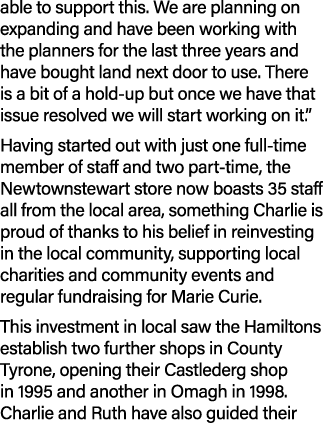able to support this. We are planning on expanding and have been working with the planners for the last three years a...