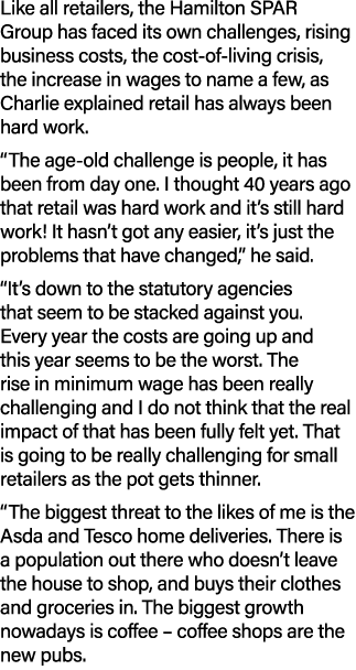 Like all retailers, the Hamilton SPAR Group has faced its own challenges, rising business costs, the cost of living c...