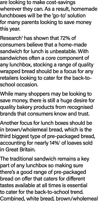 are looking to make cost savings wherever they can. As a result, homemade lunchboxes will be the ‘go to’ solution for...