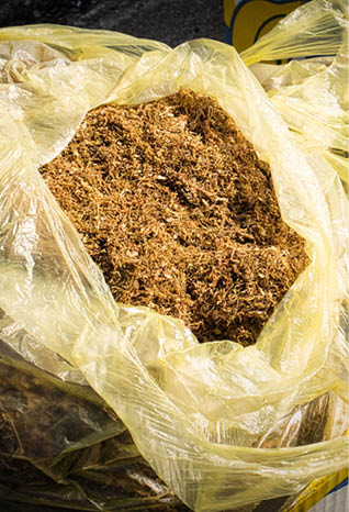 The illegal trade of contraband tobacco on the street market in Konjic, Bosnia and Herzegovina