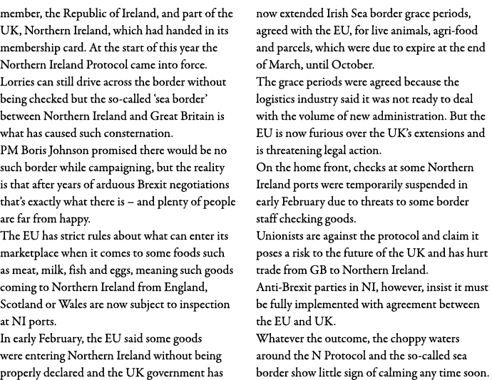 member, the Republic of Ireland, and part of the UK, Northern Ireland, which had handed in its membership card  At th   
